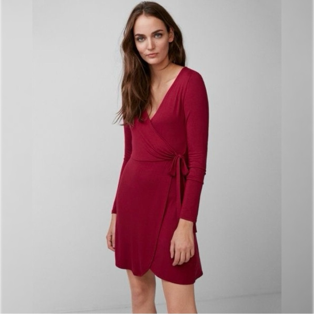Express | Long Sleeve Wrap Dress